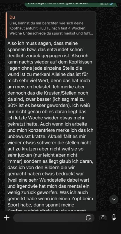Kundenrückmeldung per WhatsApp