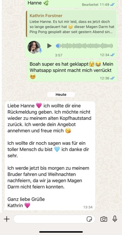 Kundenrückmeldung per WhatsApp