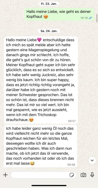 Kundenrückmeldung per WhatsApp