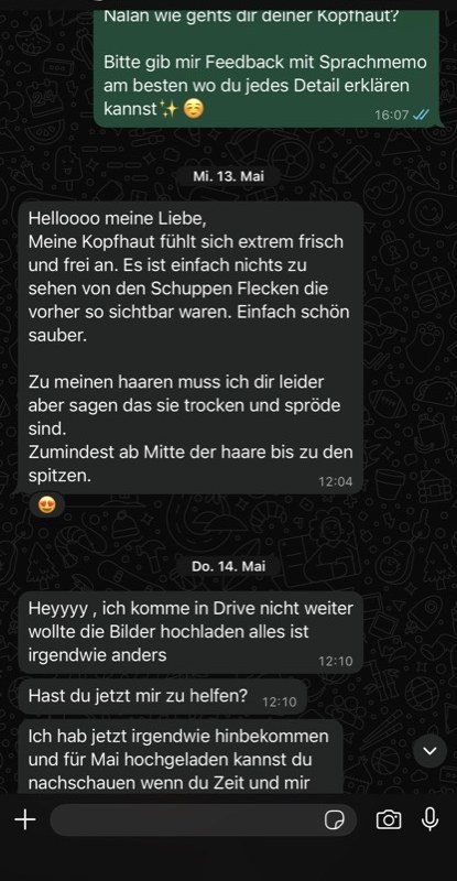 Kundenrückmeldung per WhatsApp