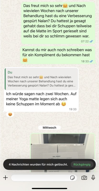 Kundenrückmeldung per WhatsApp
