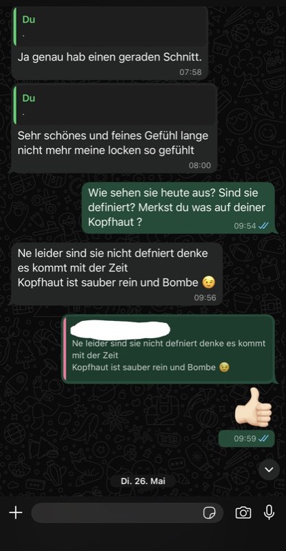 Kundenrückmeldung per WhatsApp