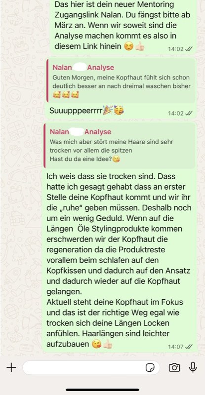 Kundenrückmeldung per WhatsApp
